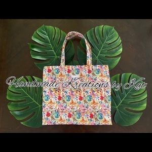 Handmade Disney theme tote bag